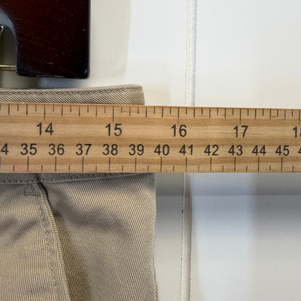 Volcom Y2K Micro Mini Chino Shorts Women Size 27 Khaki Skater Summer Minimalist - Picture 4 of 9
